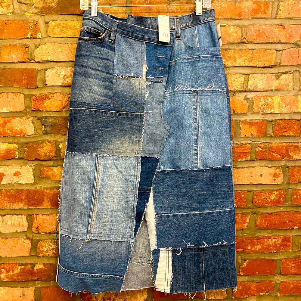 Current Elliott patchwork skirt